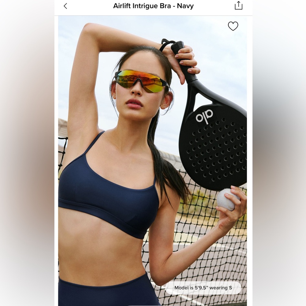 Alo Airlift Intrigue Bra - Navy